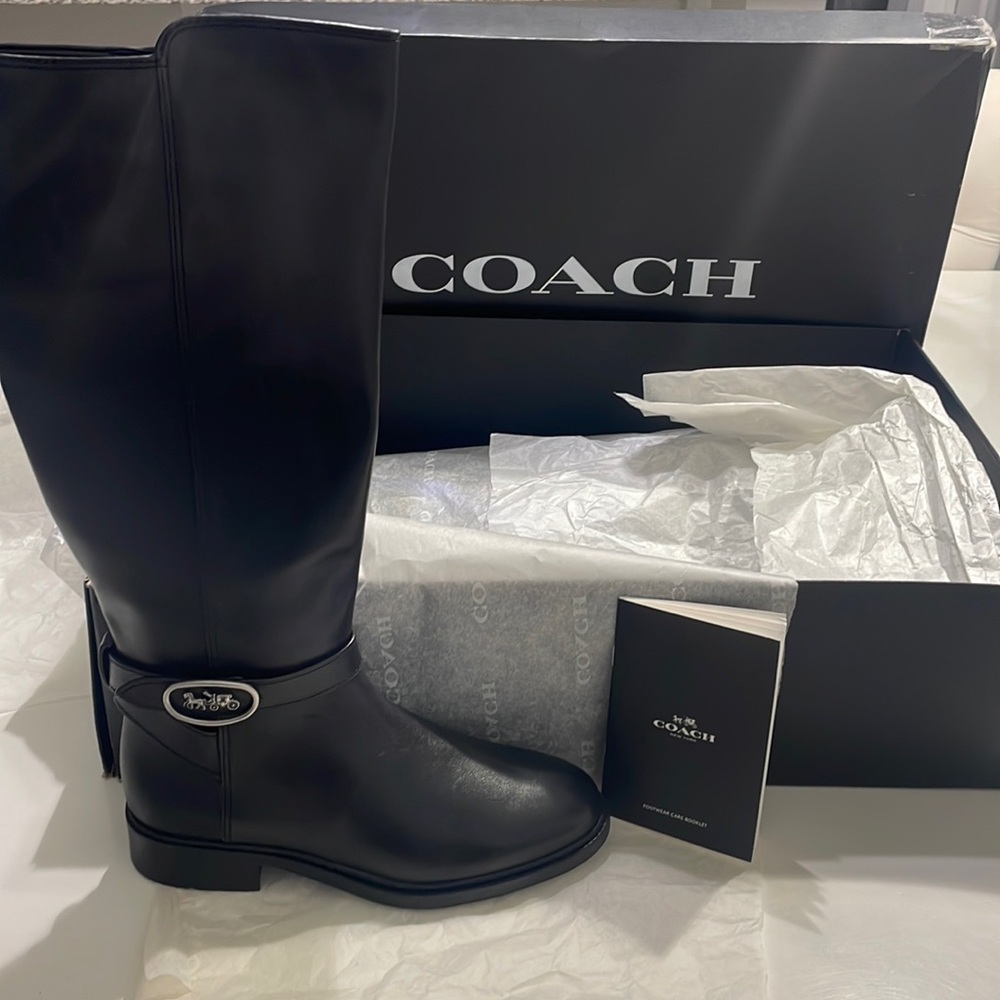 🔥🎉🎉COACH Farrah black boot New🎉🎉🔥